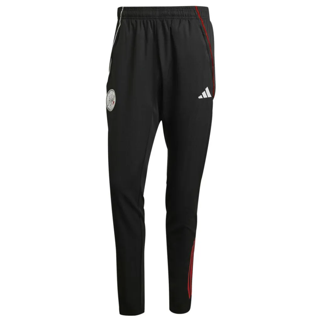 Ajax Tiro 25 Pre-match trainingsbroek heren black white bold red*adidas Sale