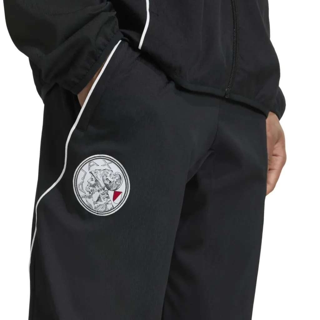 Ajax Tiro 25 Pre-match trainingsbroek heren black white bold red*adidas Sale