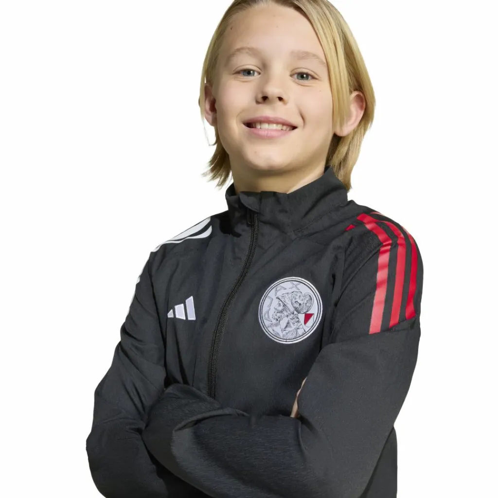 Ajax Tiro 25 trainingsjack junior black white bold red*adidas Clearance