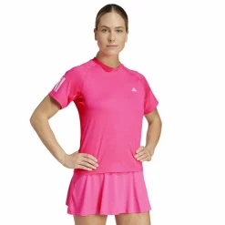 Club 3-stripes tennisshirt dames lucid pink*adidas Clearance