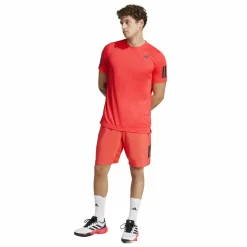 Club 3-stripes tennisshirt heren semi lucid red*adidas Sale