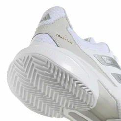 Courtjam Control 3 Clay tennisschoenen dames cloud white silver metallic grey one*adidas Best