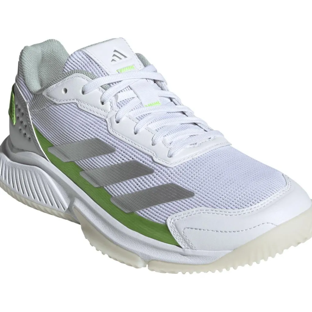 Courtquick padelschoenen dames cloud white silver metallic lucid lemon*adidas Online