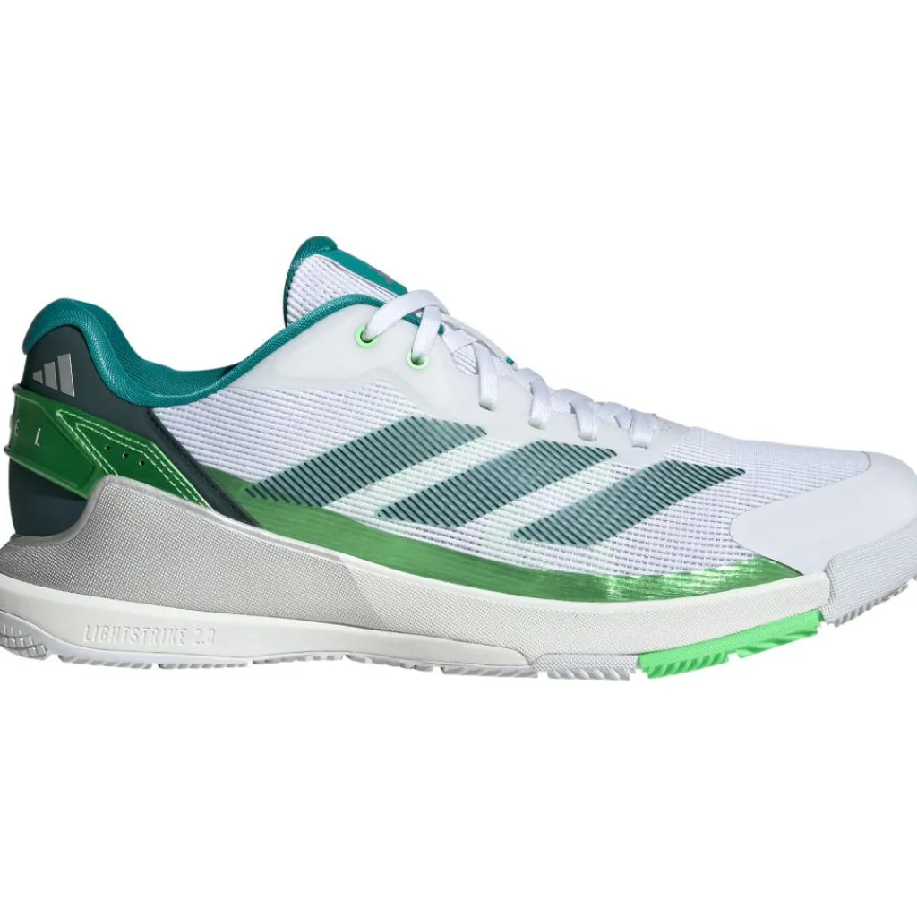 Crazyquick padelschoenen heren cloud white aurora ivy lime burst*adidas New