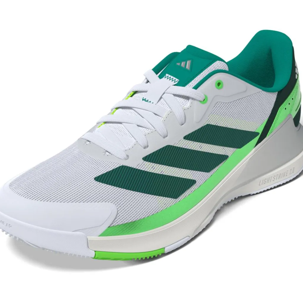 Crazyquick padelschoenen heren cloud white aurora ivy lime burst*adidas New
