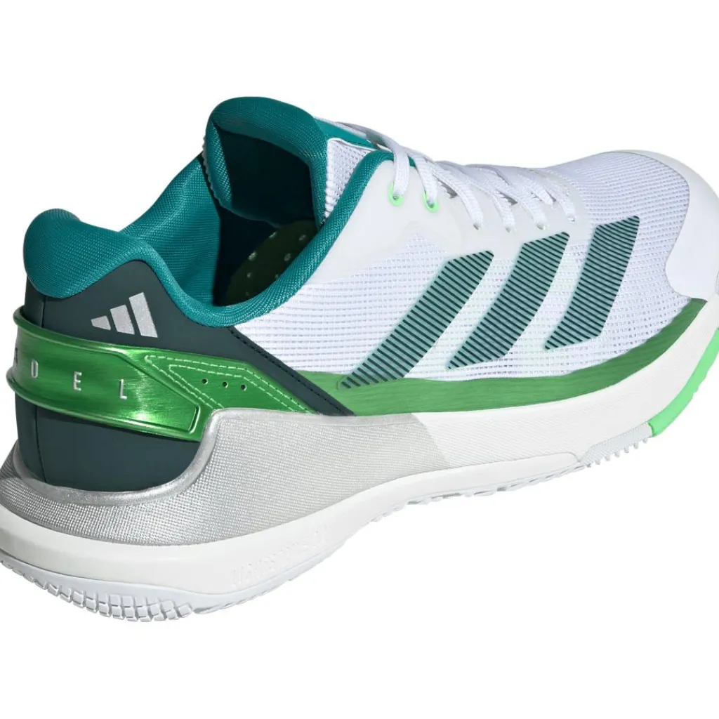 Crazyquick padelschoenen heren cloud white aurora ivy lime burst*adidas New