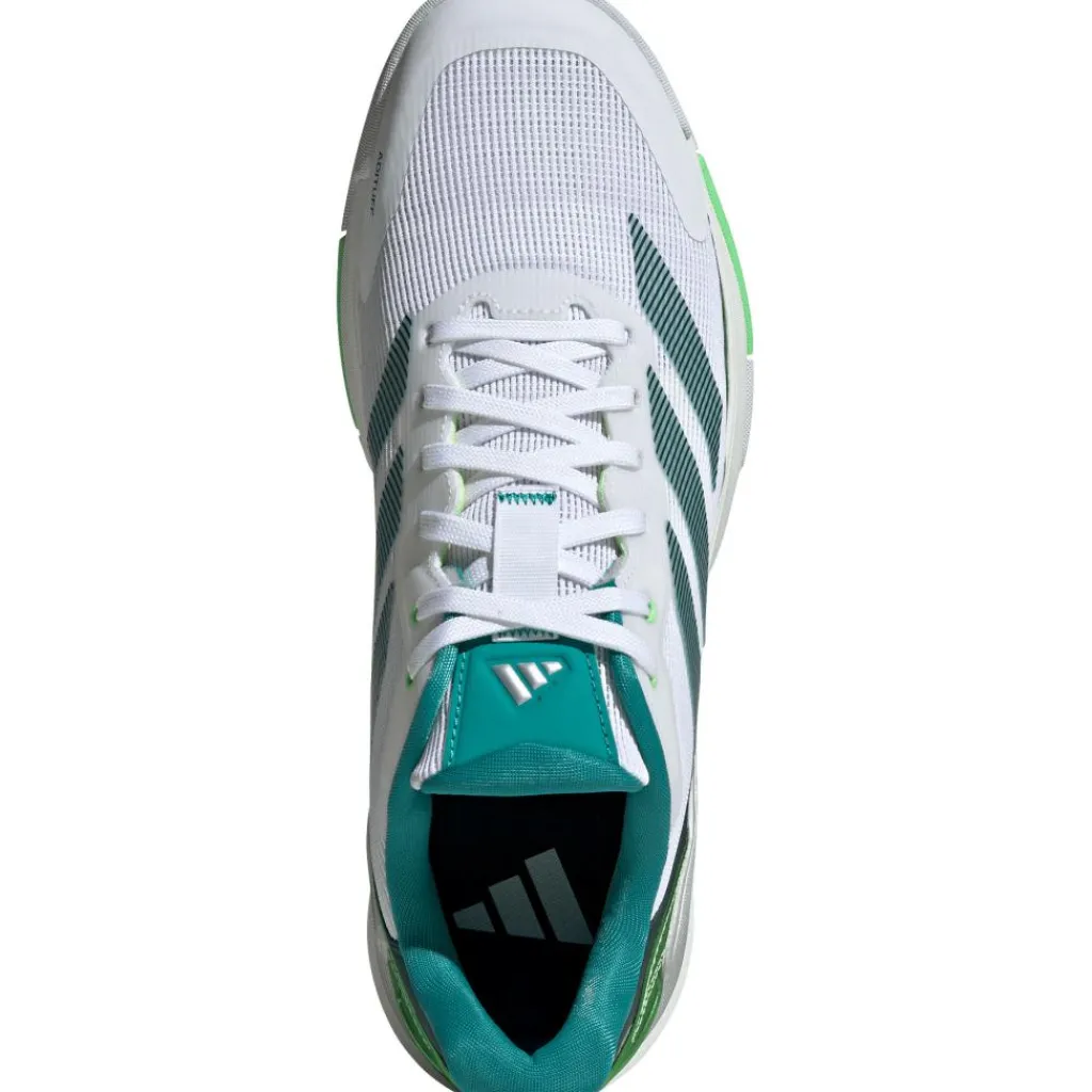 Crazyquick padelschoenen heren cloud white aurora ivy lime burst*adidas New