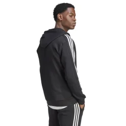 Essential Fleece 3-Stripes vest heren black*adidas Best