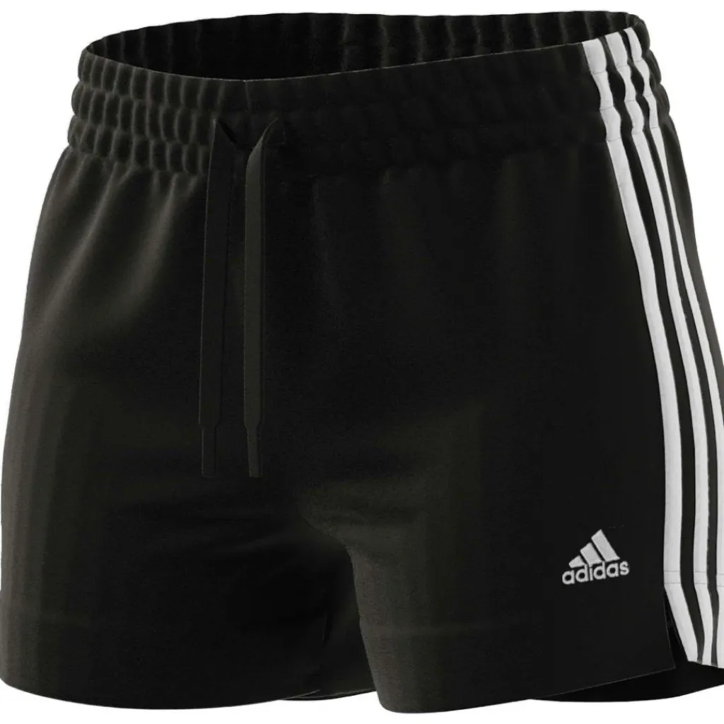 Essential Slim 3-Stripes short dames black white*adidas Sale
