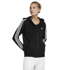 Essentials 3-Stripes French Terry vest dames black white*adidas Sale