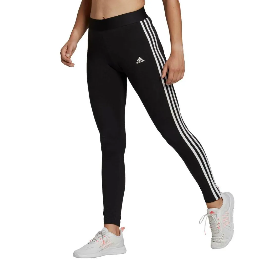 Essentials 3-Stripes sportlegging dames black white*adidas New