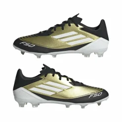 F50 League Messi FG MG voetbalschoenen heren gold metallic cloud white core black*adidas Clearance