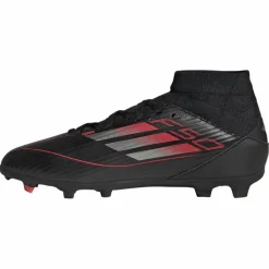 F50 League Mid FG MG voetbalschoenen junior core black iron metallic lucid red*adidas Hot