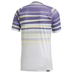 Freelift Heat Ready tennisshirt heren white shock  yellow*adidas Clearance