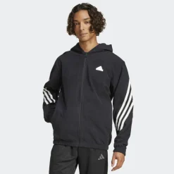 Future Icons 3-Stripes Polar fleece trainingsjack black*adidas Clearance
