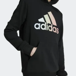 Metallic Print hoodie junior black*adidas Discount