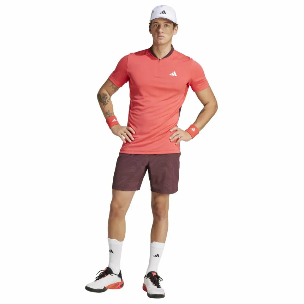 Pro Ergo tennisshort heren aurora ruby brown*adidas Hot