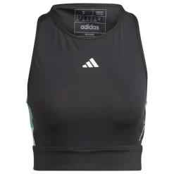 Techfit Colorblock Cropped Training tanktop dames  black semi court green*adidas Sale