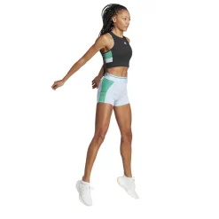 Techfit Colorblock Cropped Training tanktop dames  black semi court green*adidas Sale