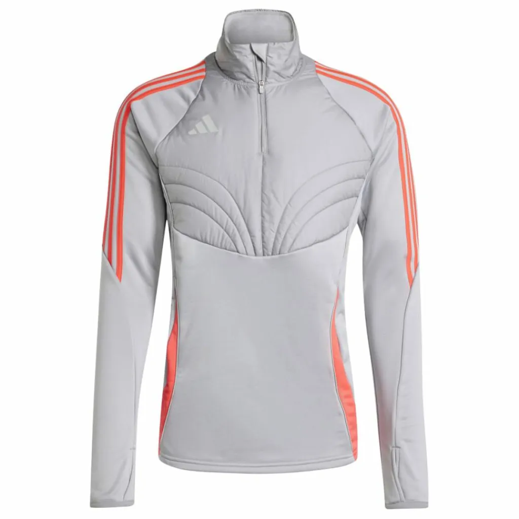Tiro 24 Winterized trainingsshirt heren light onix shock red*adidas Hot