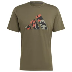 Train Essentials Seasonal Logo trainingsshirt  heren olive strata*adidas Online