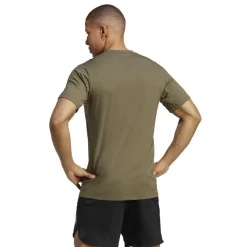 Train Essentials Seasonal Logo trainingsshirt  heren olive strata*adidas Online