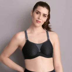 Performance WireX sport bh dames zwart antraciet*Anita Sale