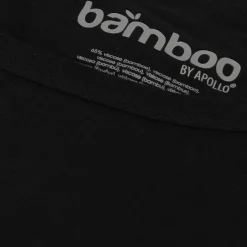 Bamboo O-hals shirt heren black 2-pack*Apollo Best