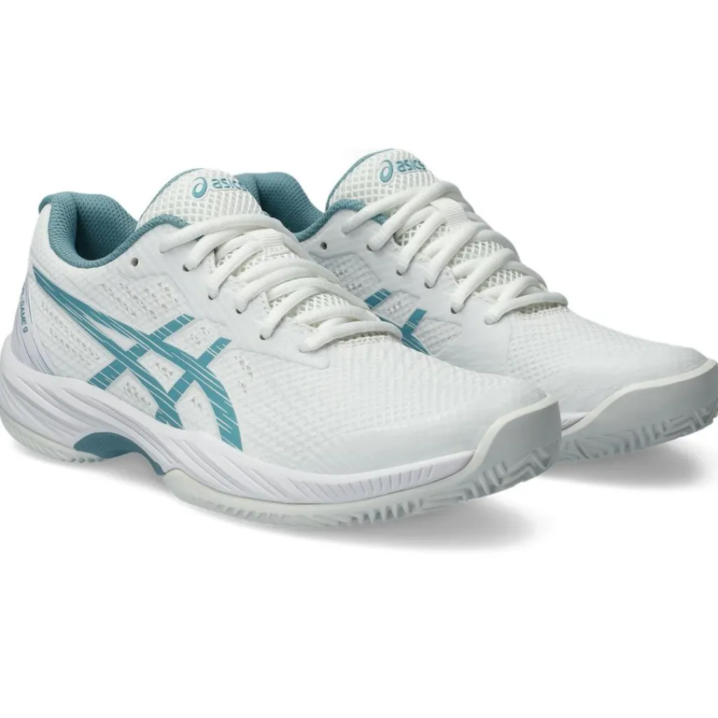Gel-Game 9 Clay/OC tennisschoenen dames white gris blue*Asics Discount