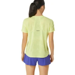 Metarun Pattern SS hardloopshirt dames glow yellow*Asics Hot