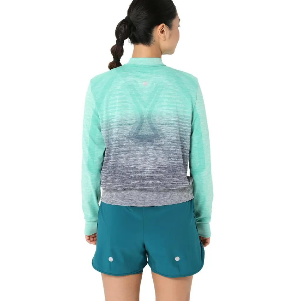 Nagino Run hardloopjack dames aurora green blue expanse*Asics Sale