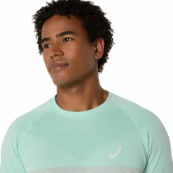 Seamless SS hardloopshirt heren coral reef oasis green*Asics Outlet