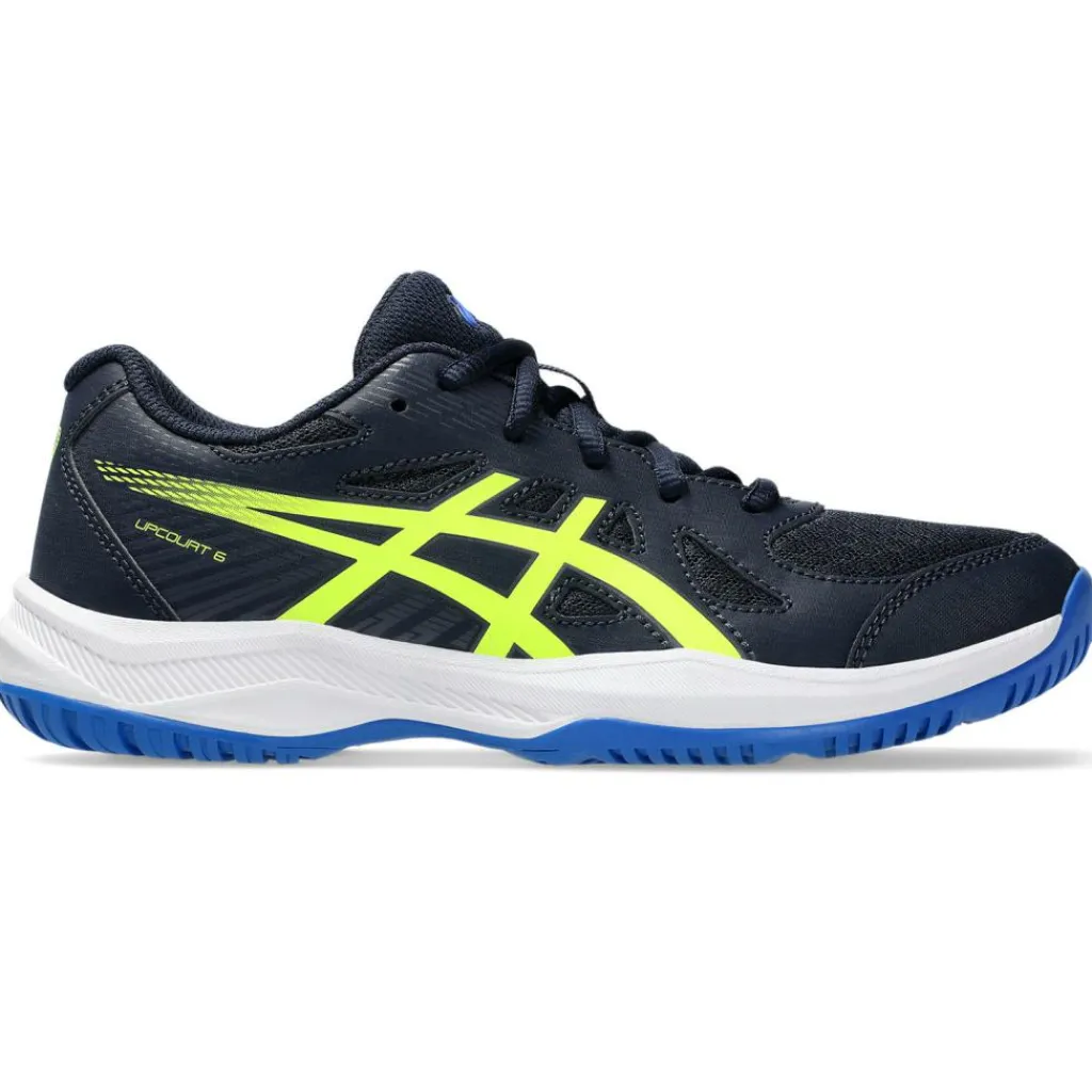 Upcourt 6 GS indoorschoenen junior midnight safety yellow*Asics New