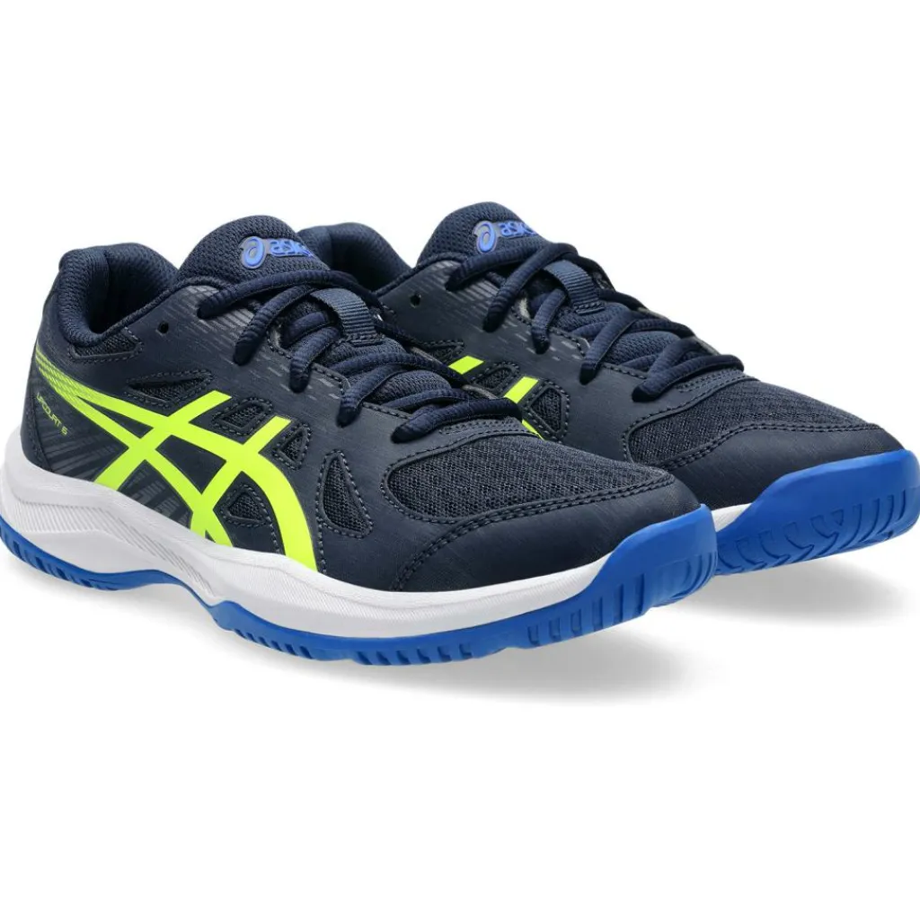 Upcourt 6 GS indoorschoenen junior midnight safety yellow*Asics New