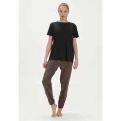 Lizzy S/S shirt dames black melange*Athlecia Hot