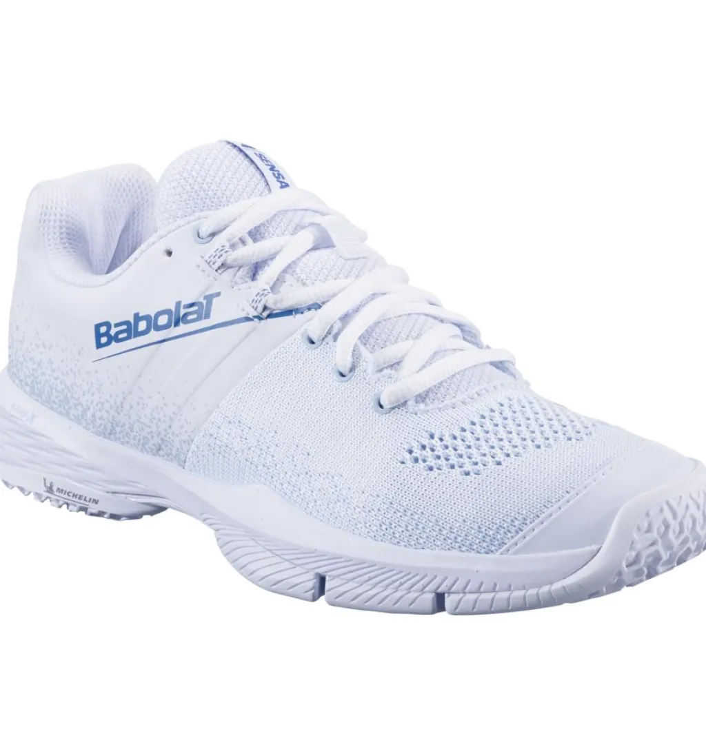 Sensa padelschoenen dames white cool blue*Babolat Sale