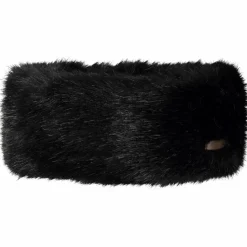 Fur hoofdband dames black*Barts New