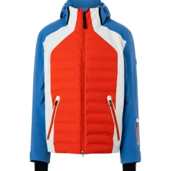 Jorik winterjas heren coral blue white*Bogner Best