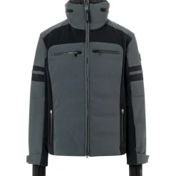 Minho softshell winterjas heren darkgrey black*Bogner