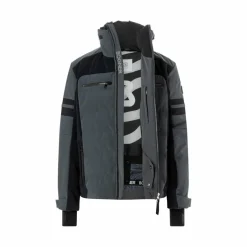 Minho softshell winterjas heren darkgrey black*Bogner