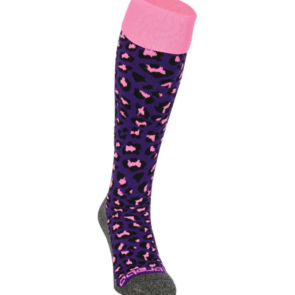 Cheetah hockeysokken purple*Brabo Clearance