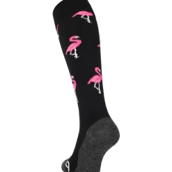 Flamingo hockeysokken black*Brabo