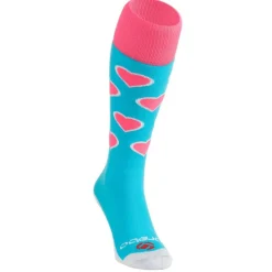 Hearts hockeysokken aqua pink*Brabo Hot