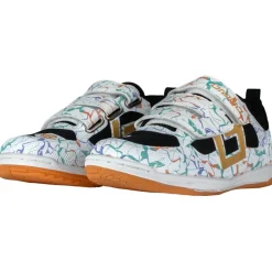 Indoor Velcro zaalhockeyschoenen junior marble black*Brabo Hot