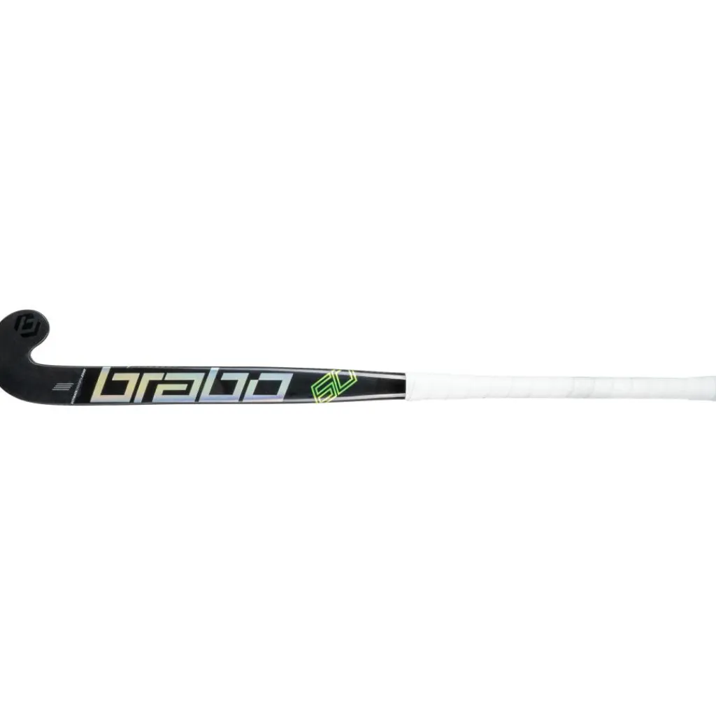 Traditional Carbon 60 Low Bow hockeystick black neongreen*Brabo Outlet