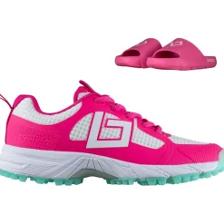 Tribute hockeyschoenen junior pink aqua inclusief slippers*Brabo Best