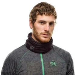 Lightweight Merino Wool Tubular col solid black*Buff Online