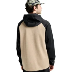 Crown hoodie heren summit taupe true black*Burton Hot