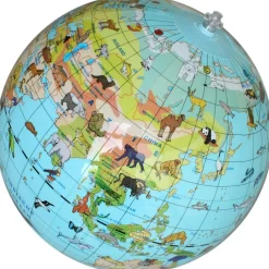  Wereldkaart met dieren opblaasbare bal 30 cm*Caly Toys Discount