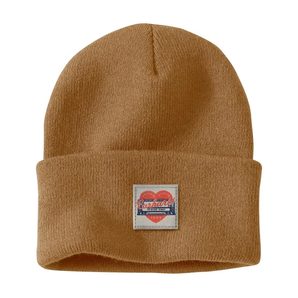 Heart Patch muts dames brown*Carhartt Sale